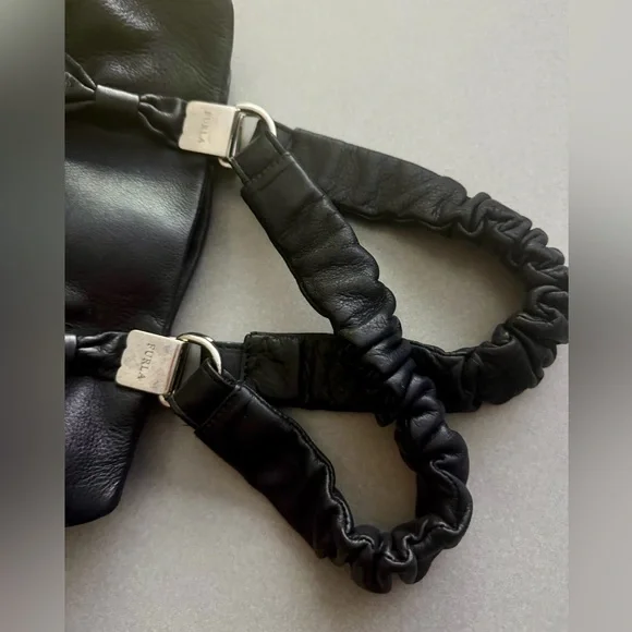 Furla Leather Logo Ribbon Hand Tote Bag - Picture 6 of 16